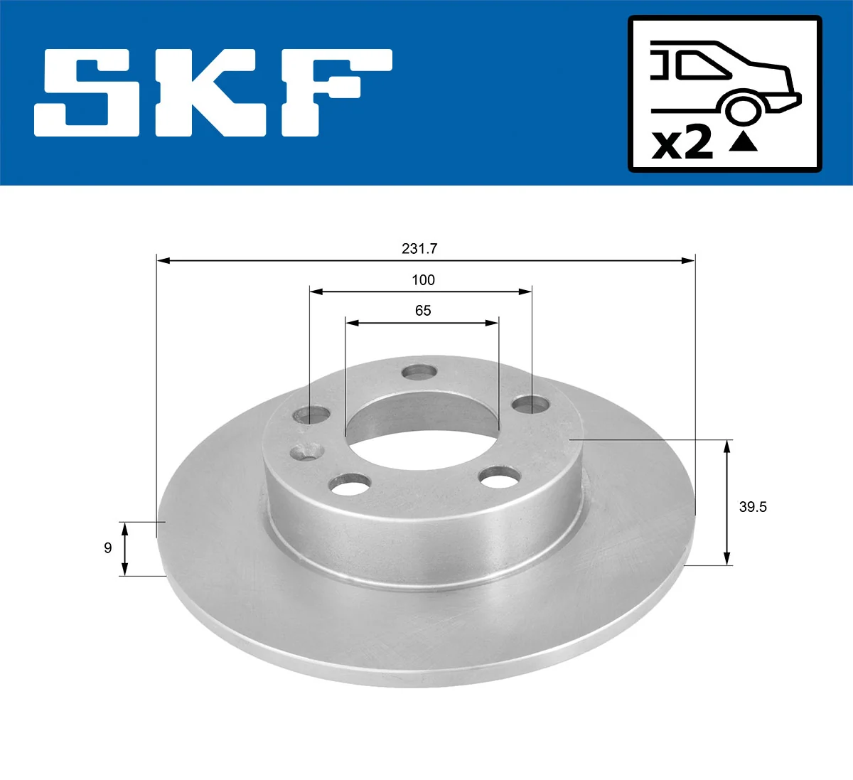 Brake Disc VKBD 90023 S2