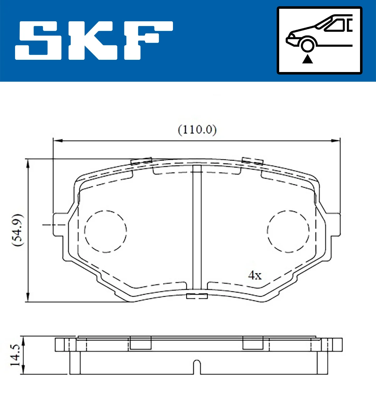 Brake Pad Set, disc brake VKBP 80531 A