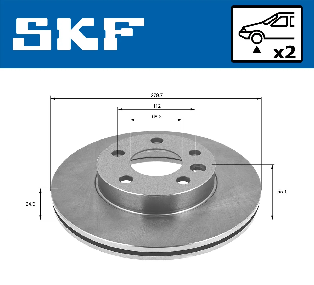 Brake Disc VKBD 80358 V2