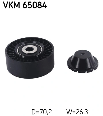 Deflection/Guide Pulley, V-ribbed belt VKM 65084