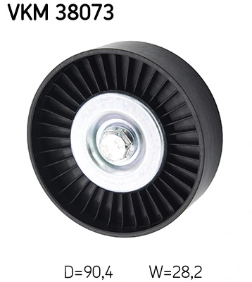 Deflection/Guide Pulley, V-ribbed belt VKM 38073