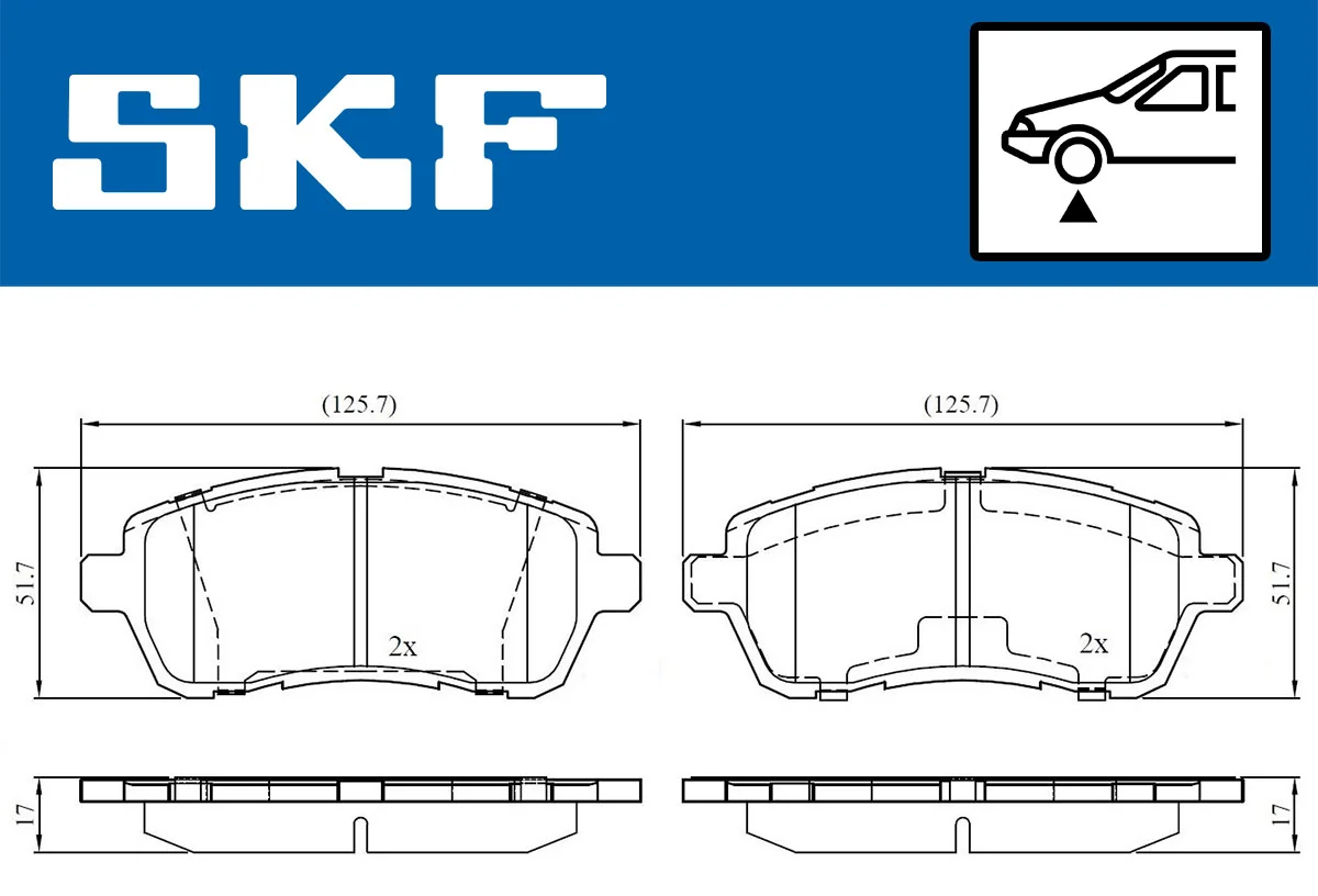 Brake Pad Set, disc brake VKBP 80031