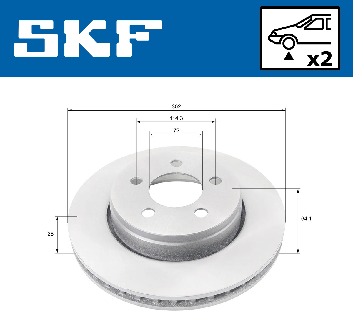 Brake Disc VKBD 80313 V2