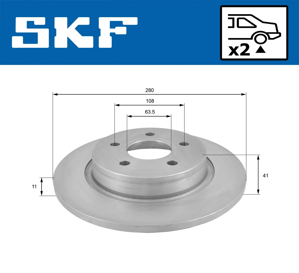 Brake Disc VKBD 90203 S2