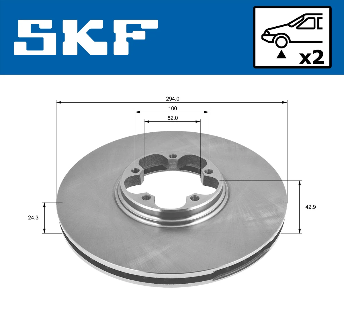 Brake Disc VKBD 80279 V2