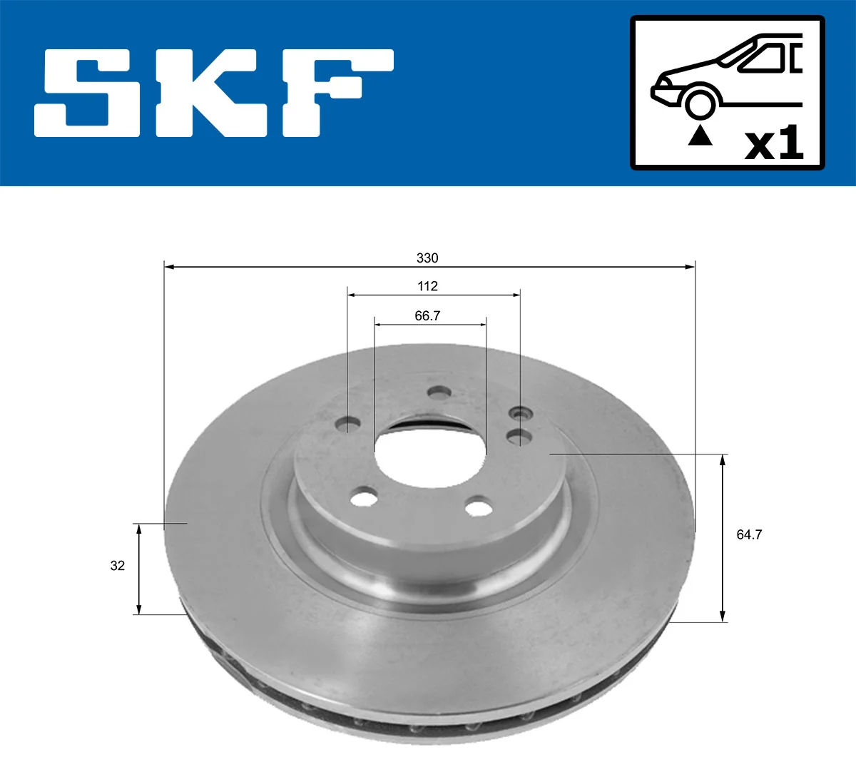 Brake Disc VKBD 80205 V1