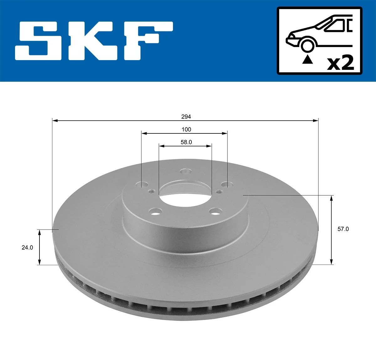 Brake Disc VKBD 80153 V2