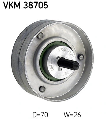 Deflection/Guide Pulley, V-ribbed belt VKM 38705