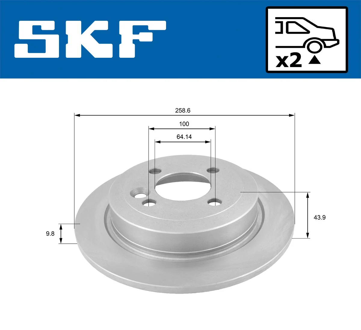 Brake Disc VKBD 90050 S2