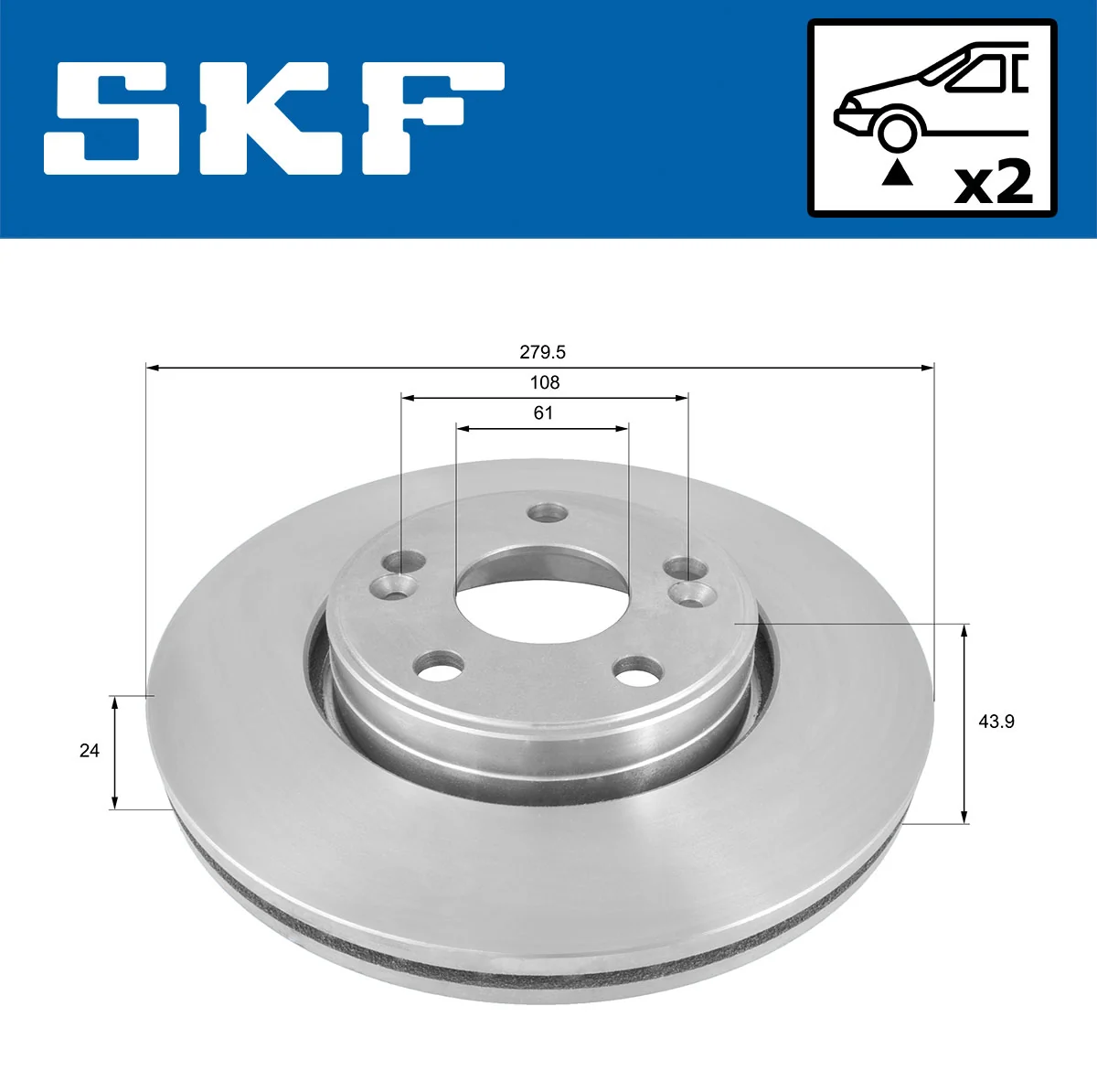 Brake Disc VKBD 80210 V2
