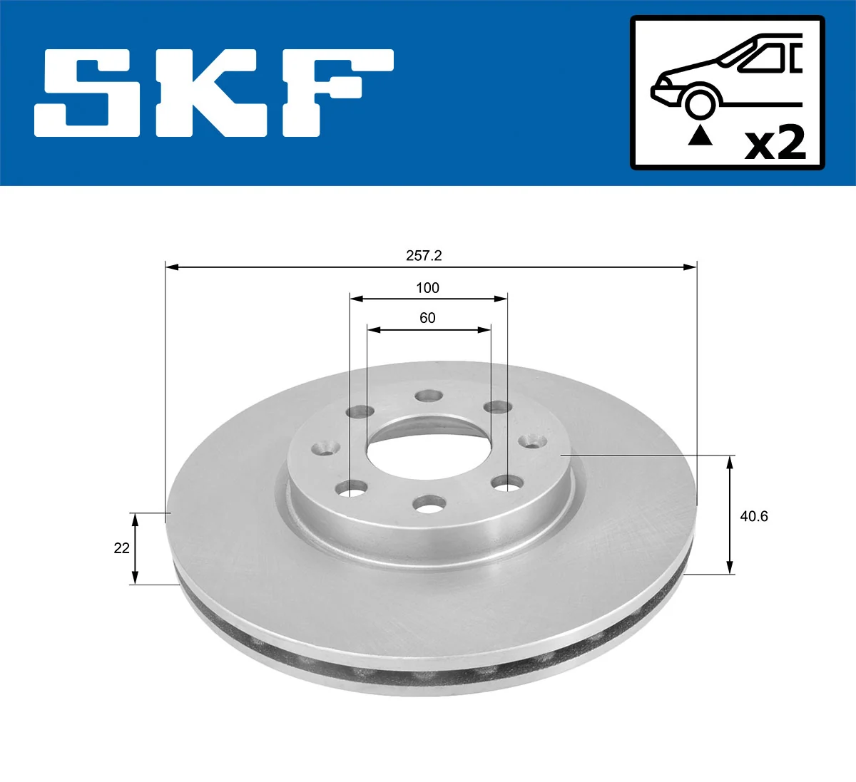 Brake Disc VKBD 80038 V2