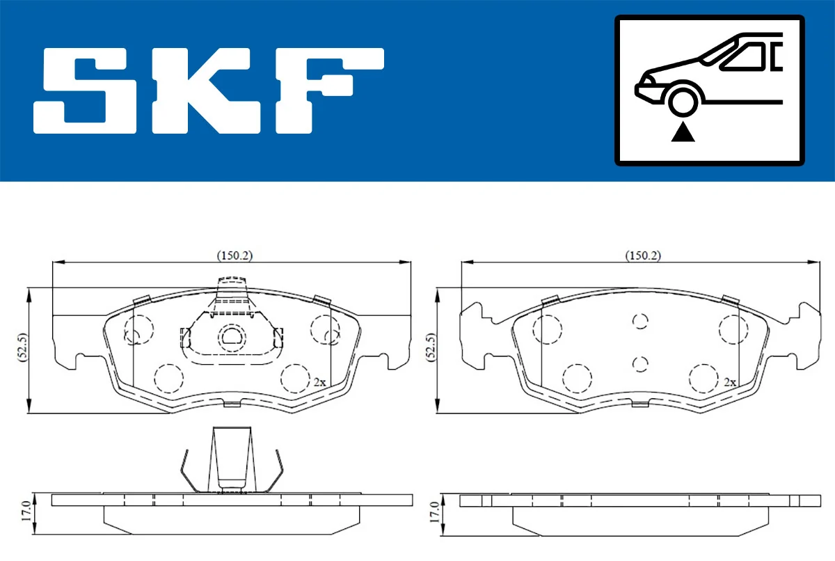 Brake Pad Set, disc brake VKBP 80294