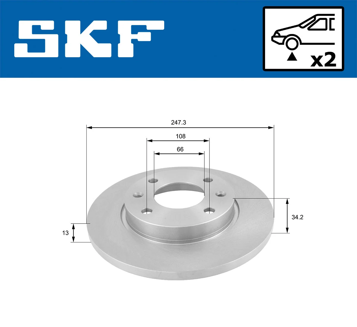 Brake Disc VKBD 80059 S2