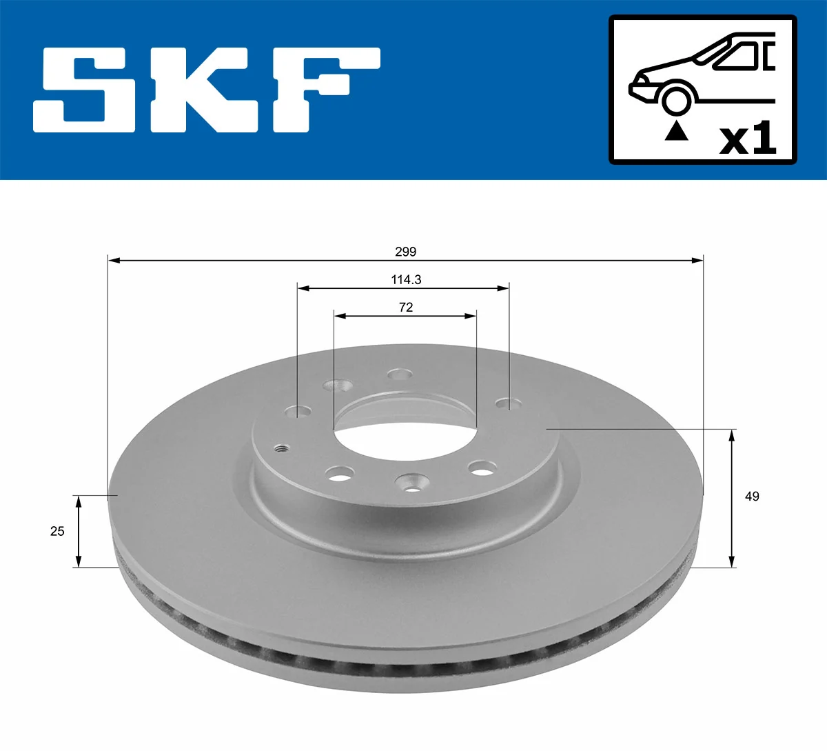 Brake Disc VKBD 80218 V1