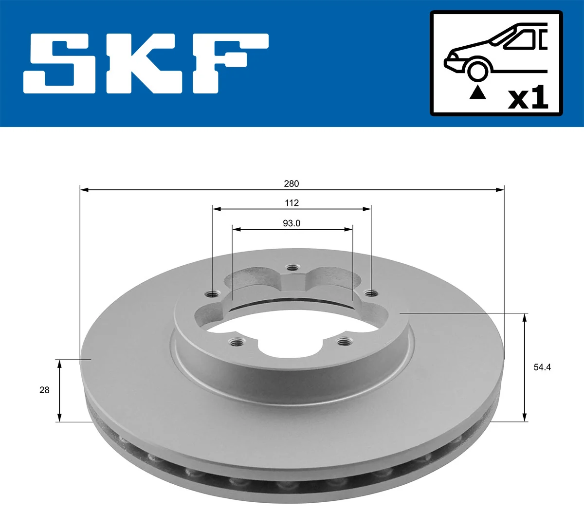 Brake Disc VKBD 80066 V1
