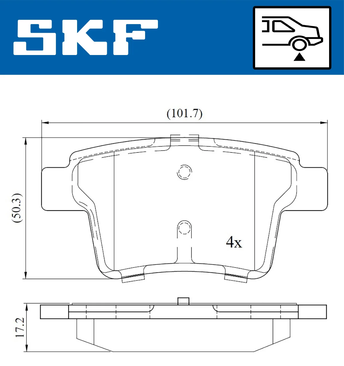 Brake Pad Set, disc brake VKBP 90407