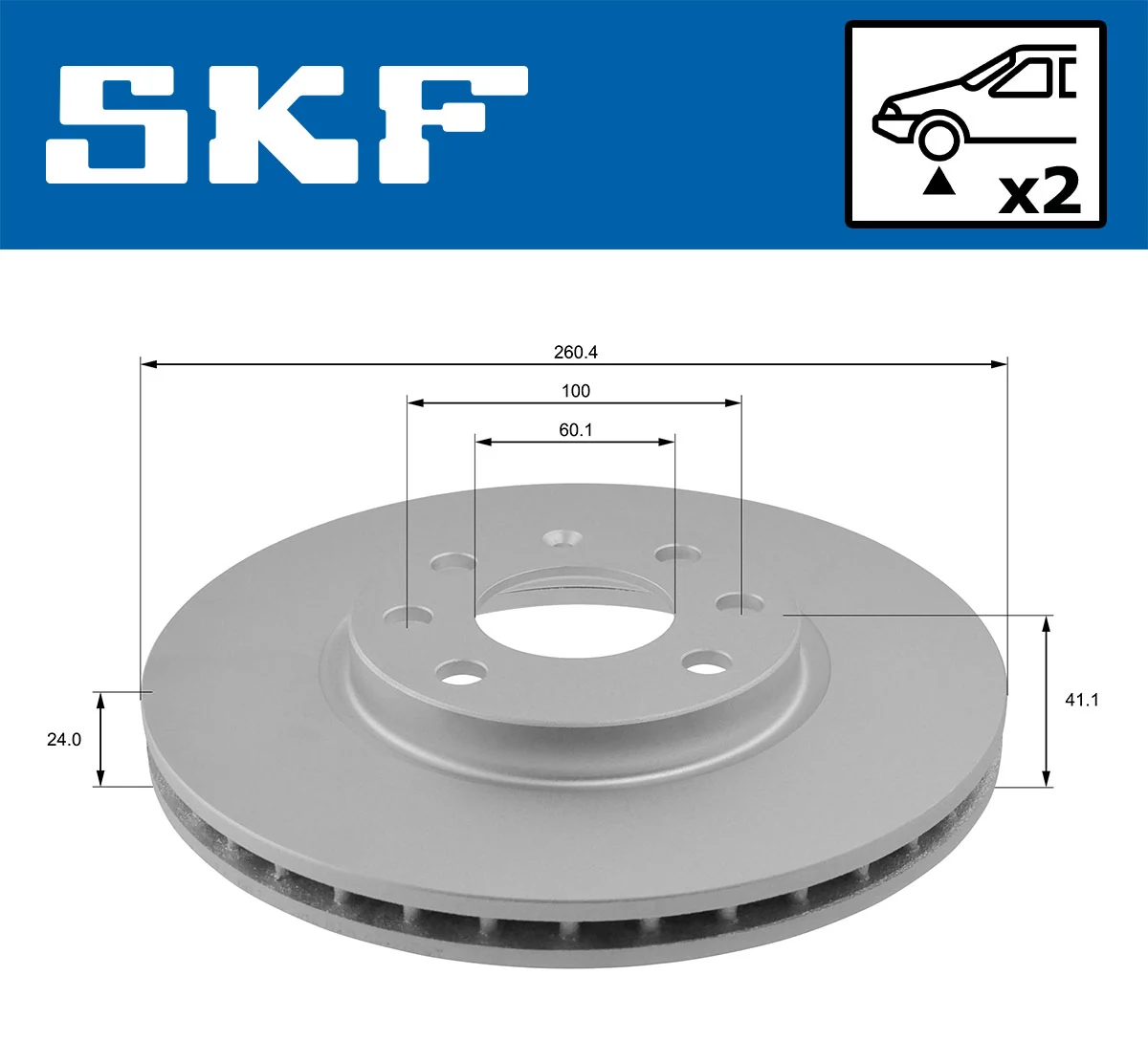 Brake Disc VKBD 80324 V2