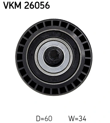 Deflection Pulley/Guide Pulley, timing belt VKM 26056