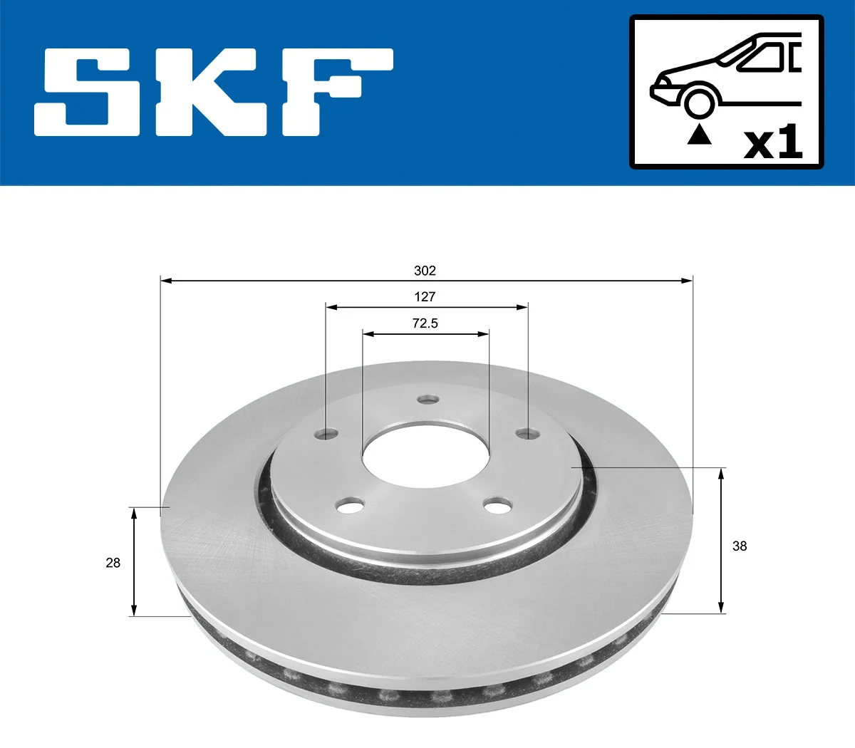 Brake Disc VKBD 80312 V1