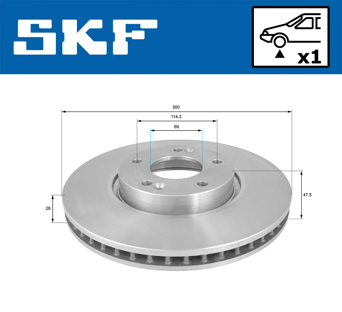 Brake Disc VKBD 80236 V1