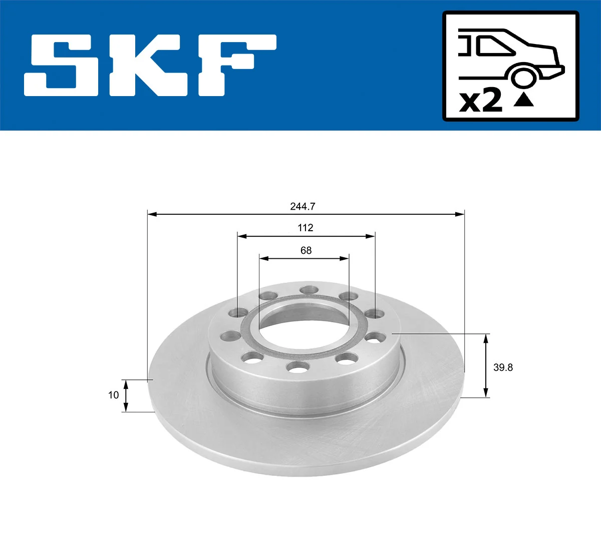 Brake Disc VKBD 90234 S2