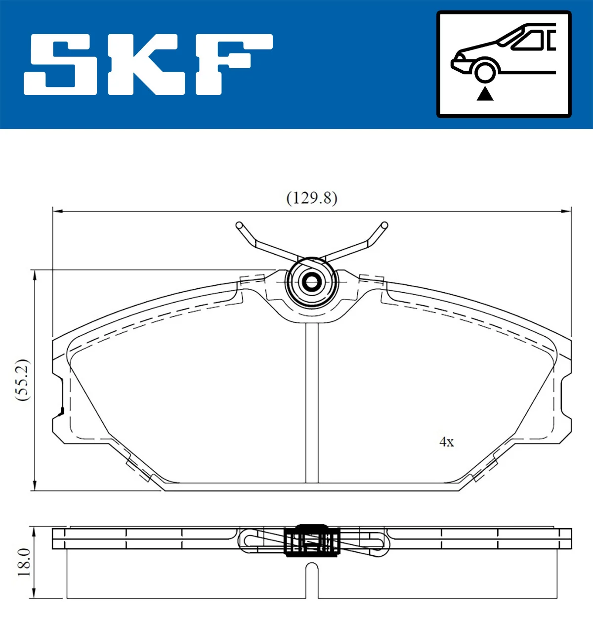 Brake Pad Set, disc brake VKBP 80211