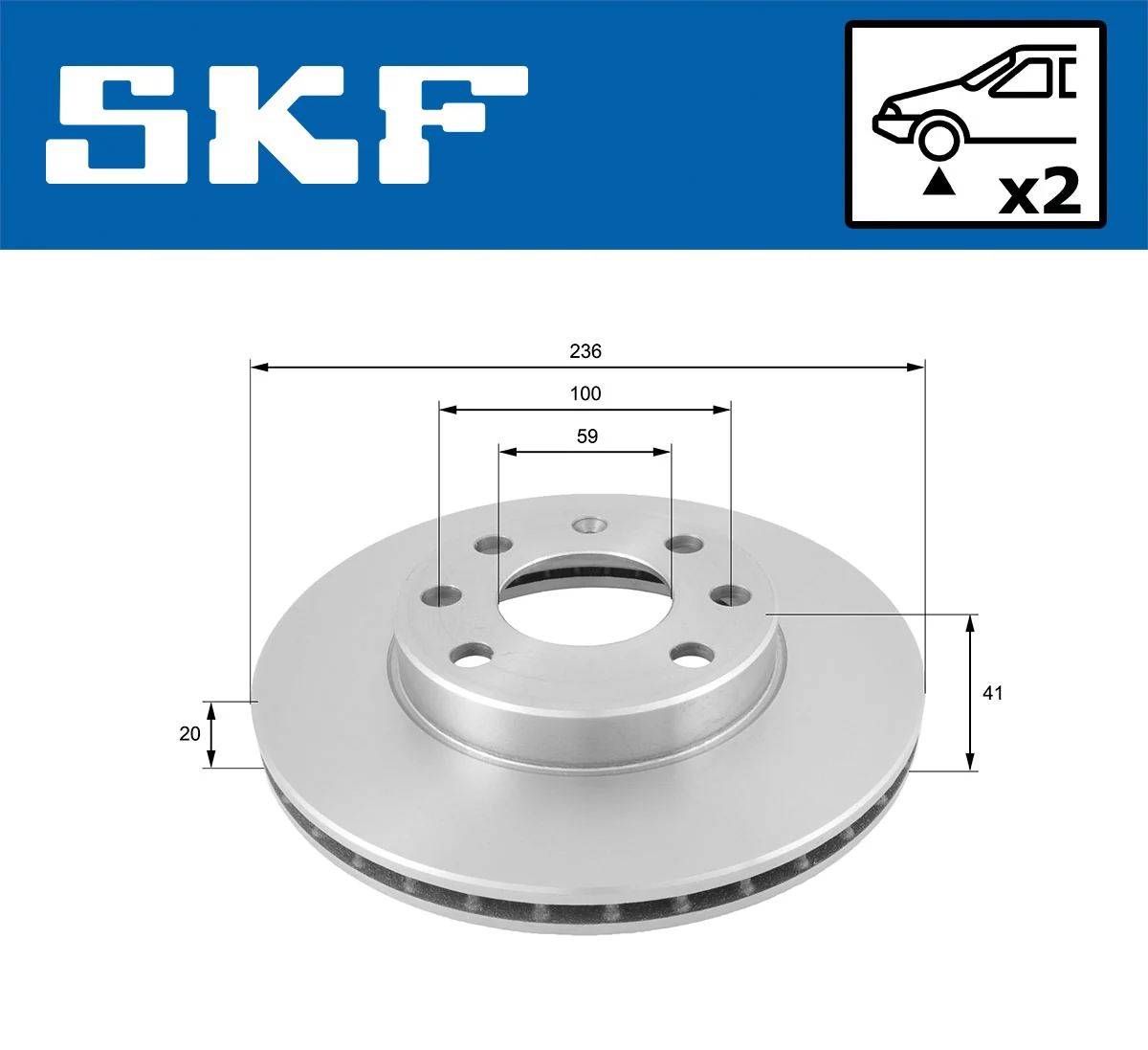 Brake Disc VKBD 80250 V2