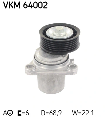 Belt Tensioner, V-ribbed belt VKM 64002