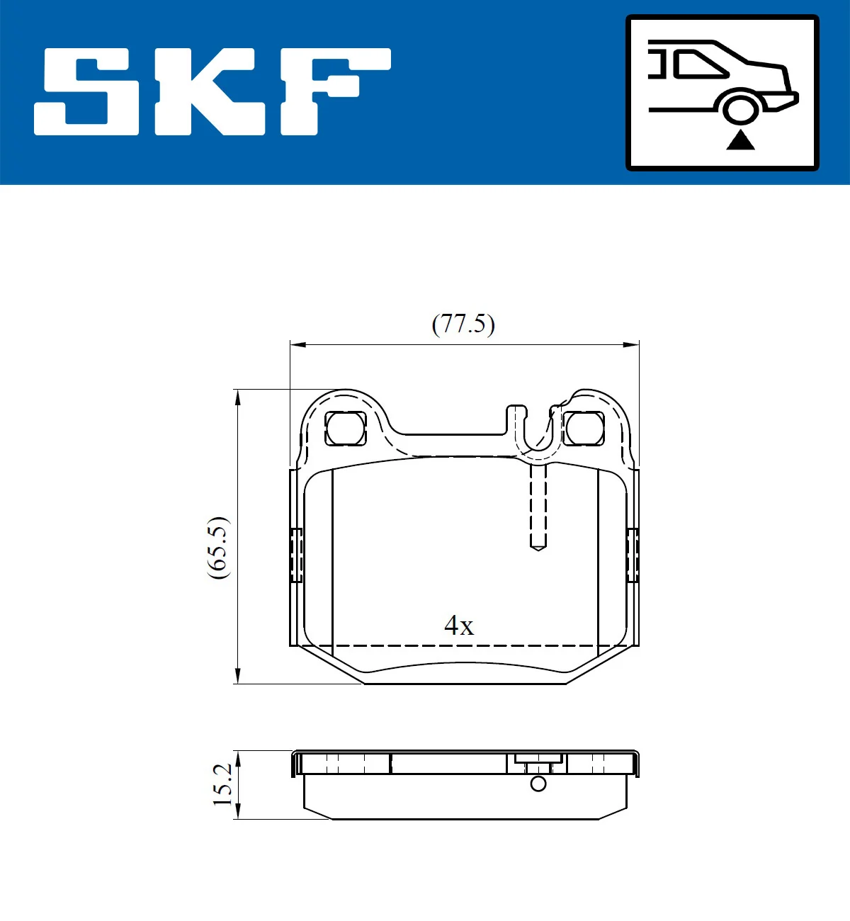 Brake Pad Set, disc brake VKBP 90482