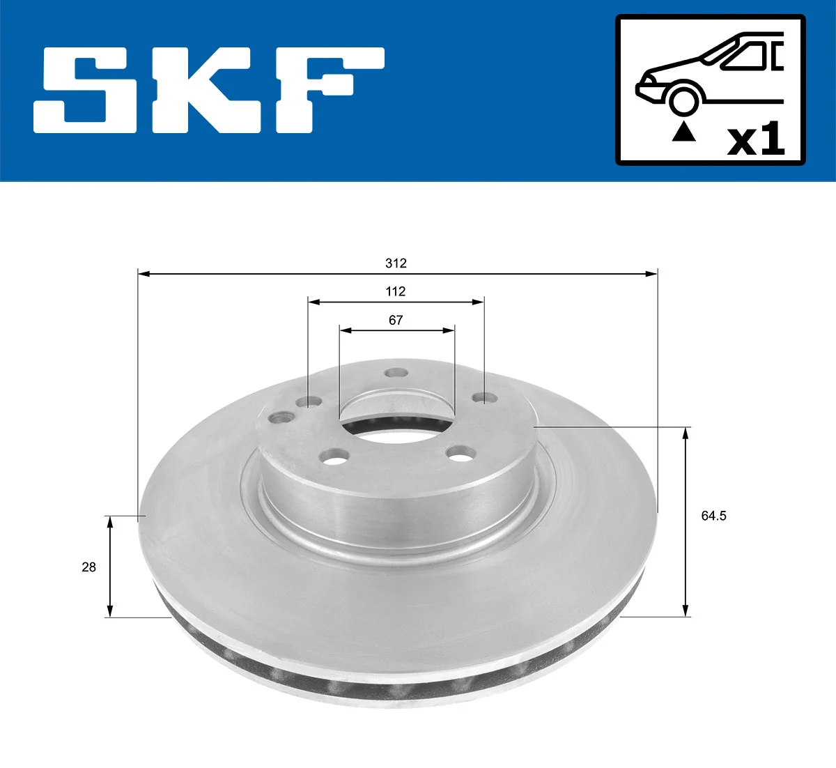 Brake Disc VKBD 80256 V1