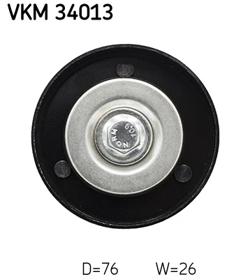 Deflection/Guide Pulley, V-ribbed belt VKM 34013