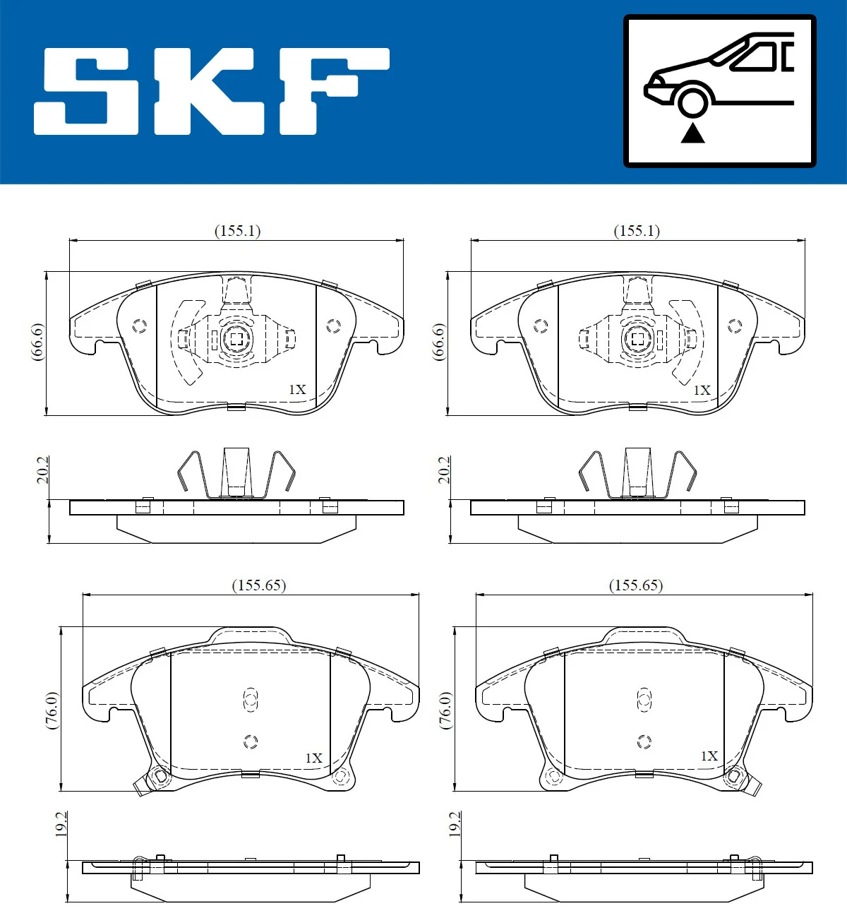 Brake Pad Set, disc brake VKBP 80847 A