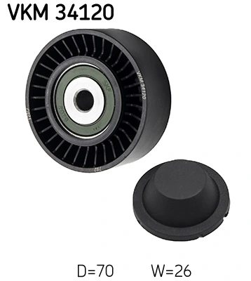 Polea inversión/guía, correa poli V VKM 34120