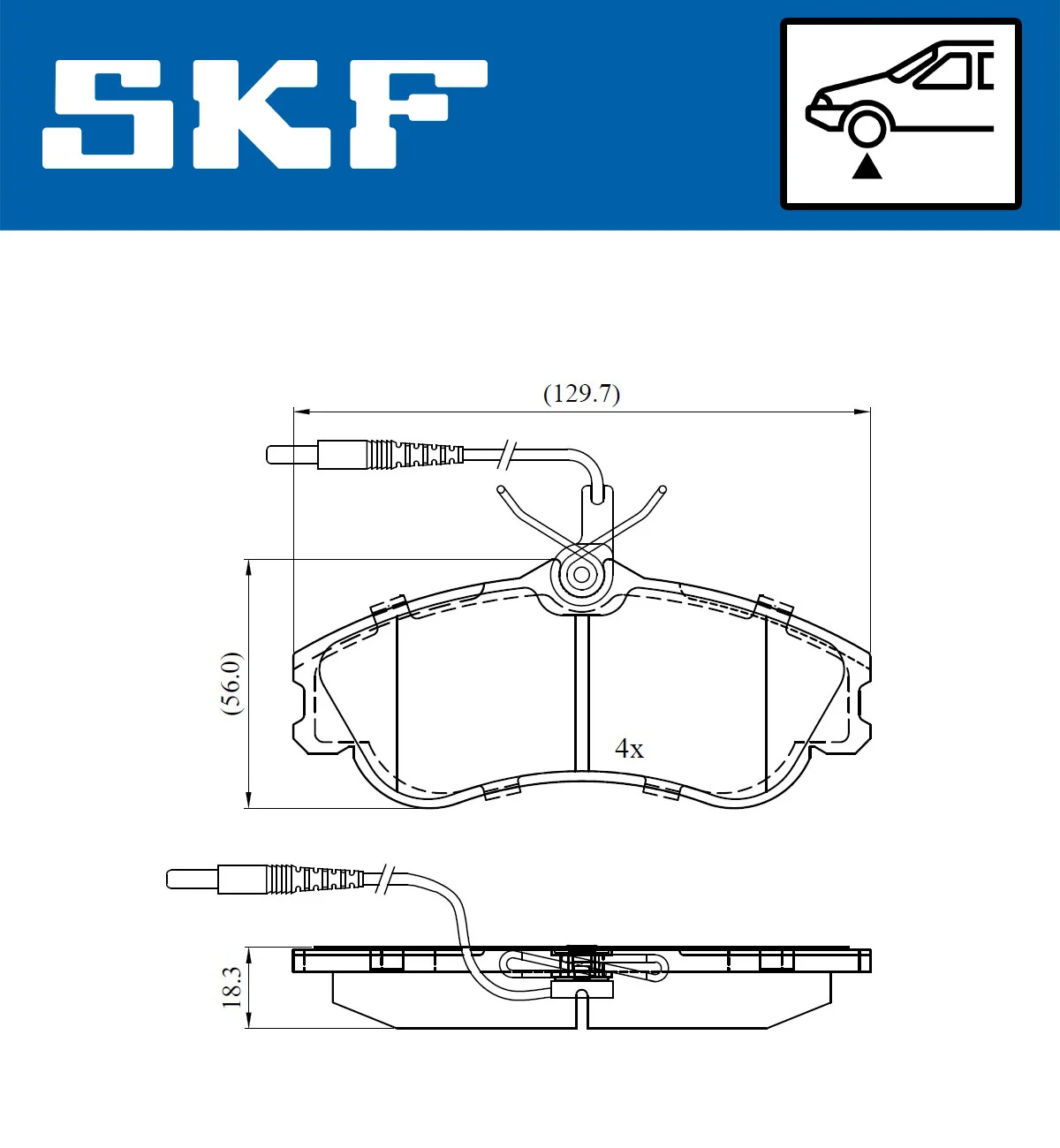 Brake Pad Set, disc brake VKBP 80281 E