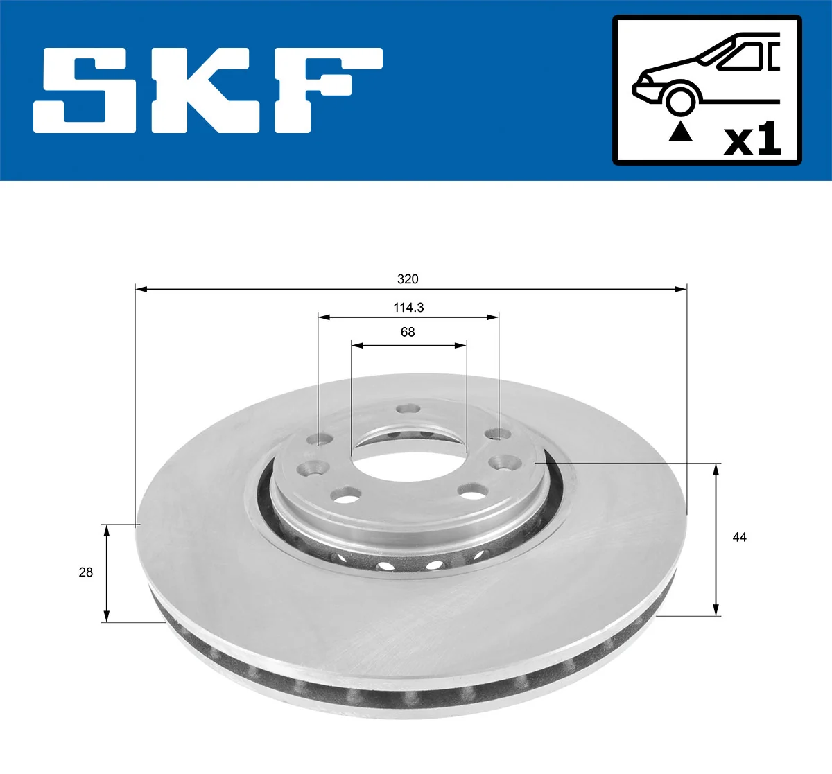 Brake Disc VKBD 80091 V1