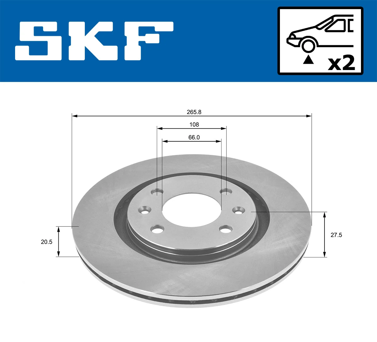 Brake Disc VKBD 80094 V2