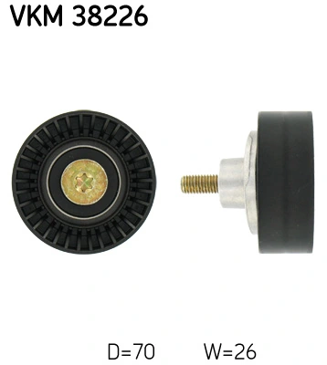 Deflection/Guide Pulley, V-ribbed belt VKM 38226