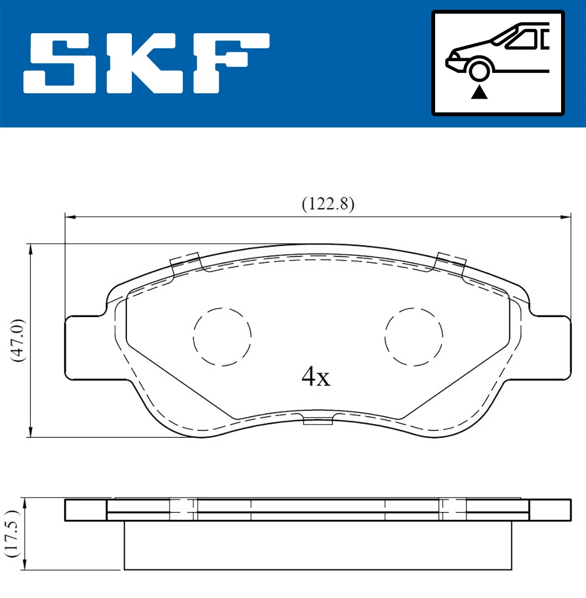 Brake Pad Set, disc brake VKBP 80037