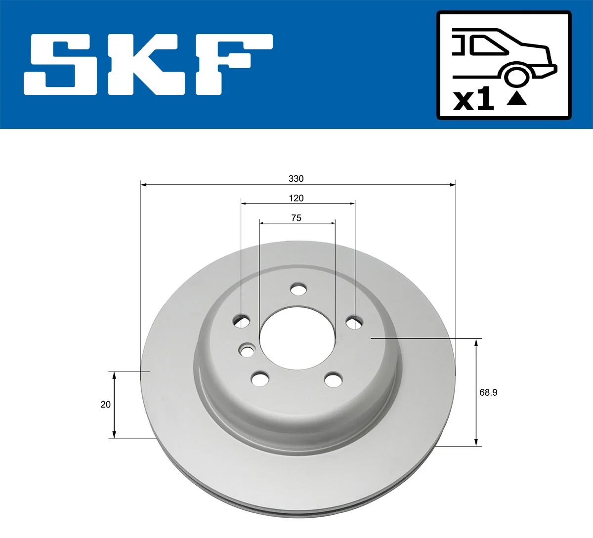 Brake Disc VKBD 90102 V1