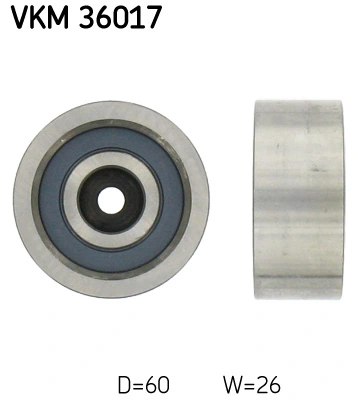 Deflection/Guide Pulley, V-ribbed belt VKM 36017