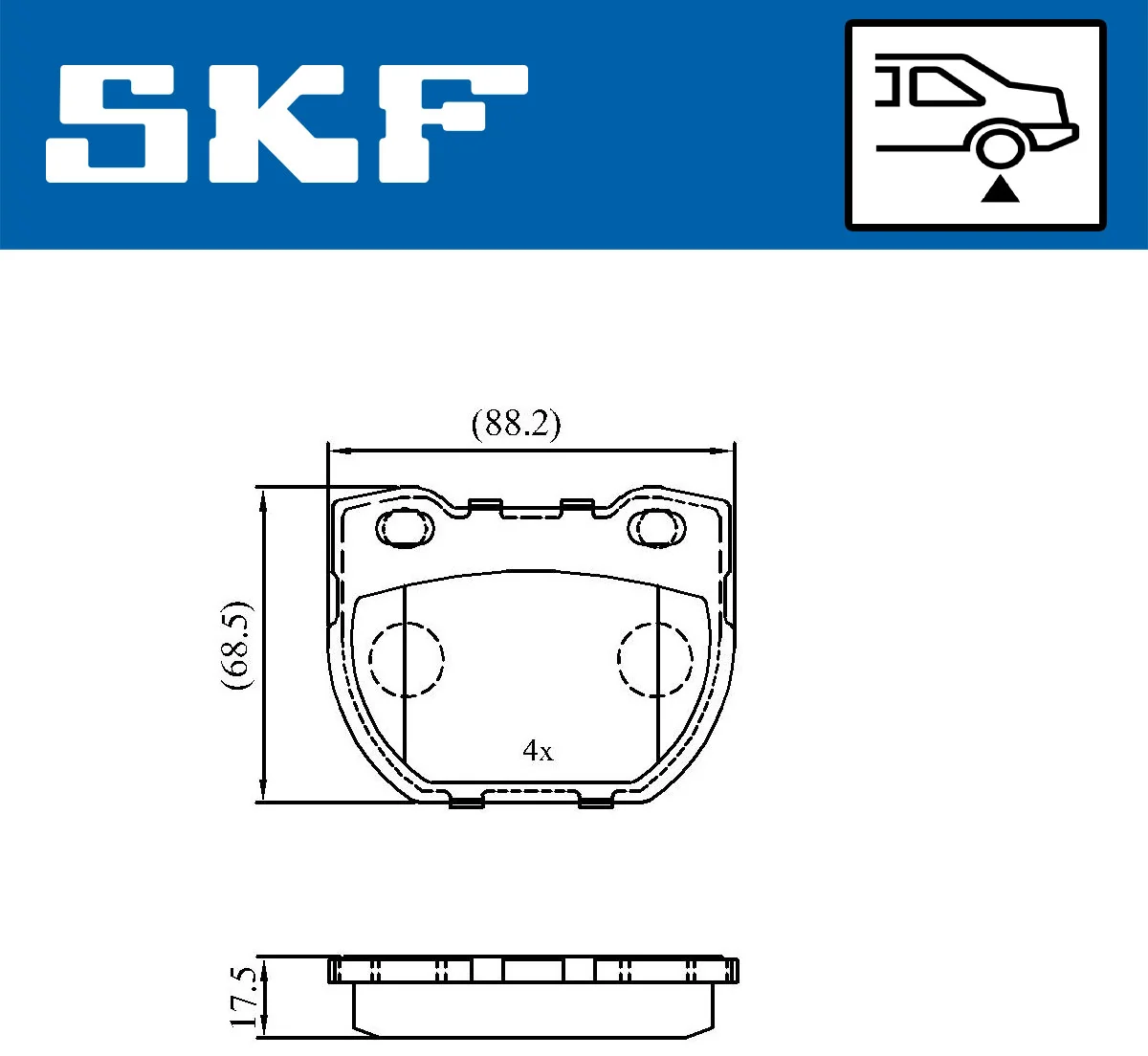 Brake Pad Set, disc brake VKBP 90514