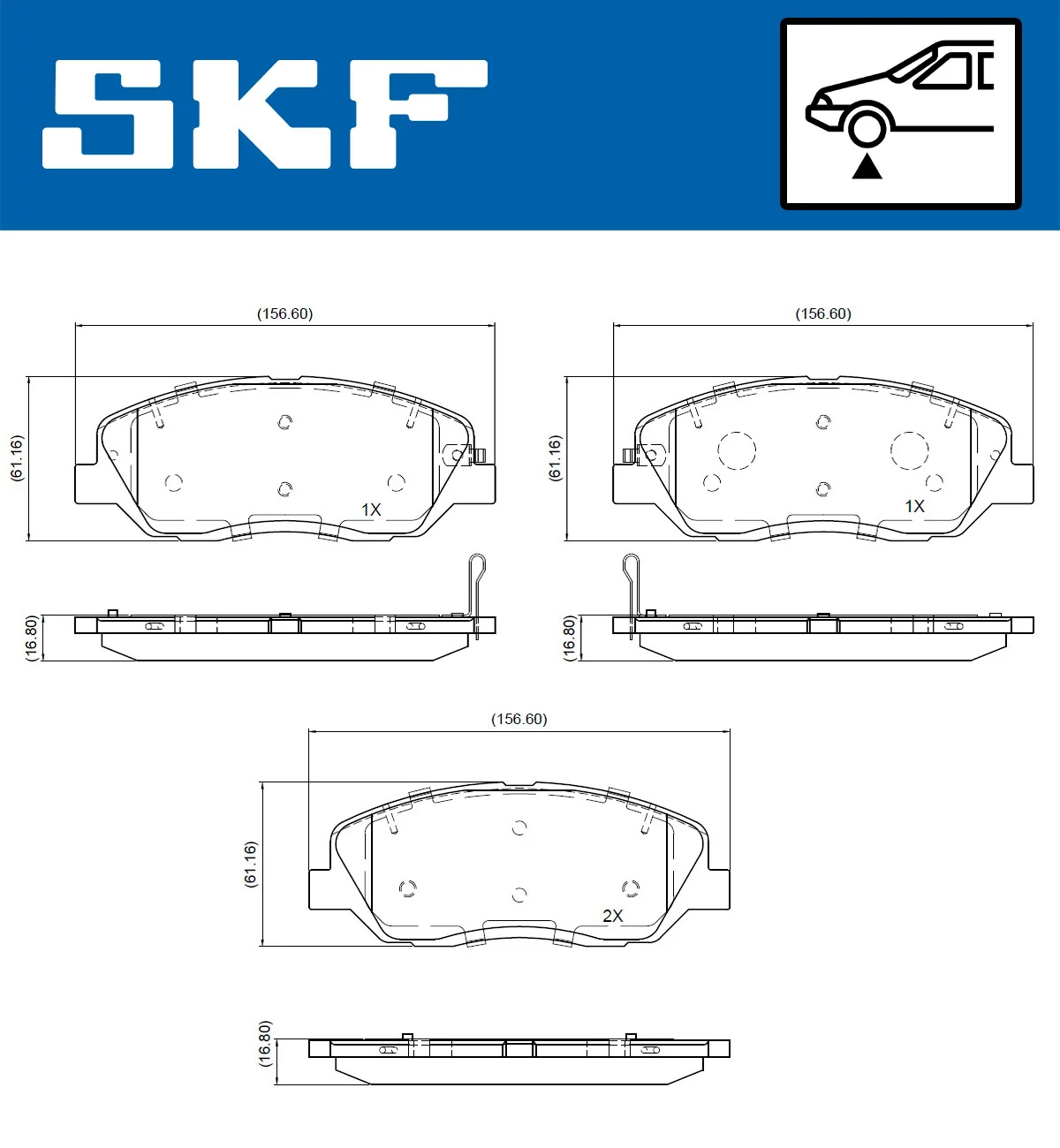 Brake Pad Set, disc brake VKBP 81093 A