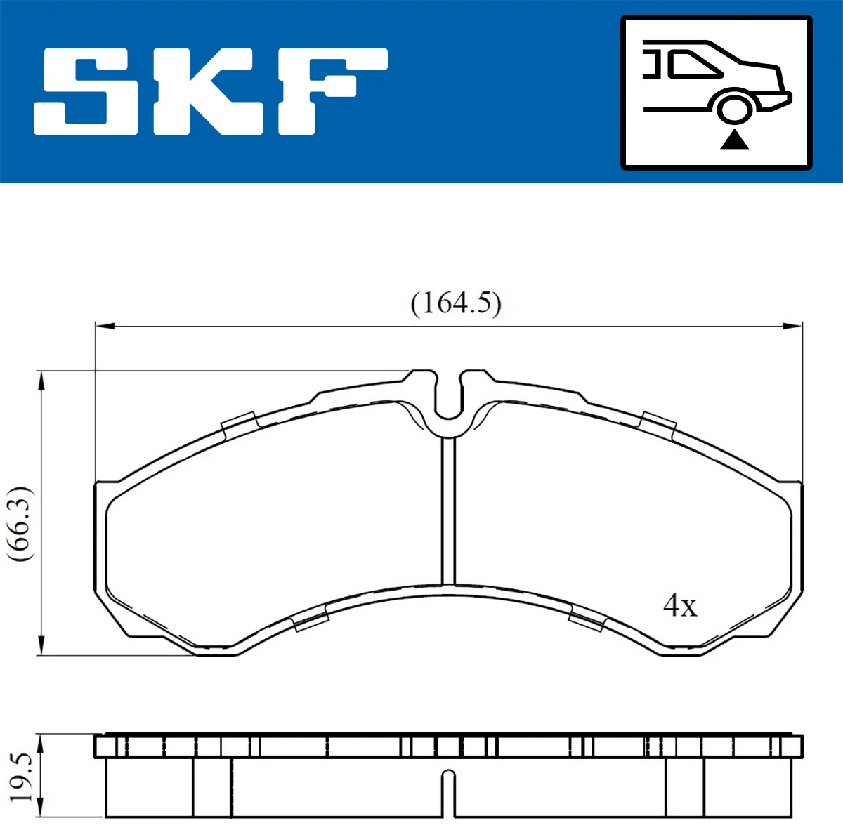 Brake Pad Set, disc brake VKBP 90130