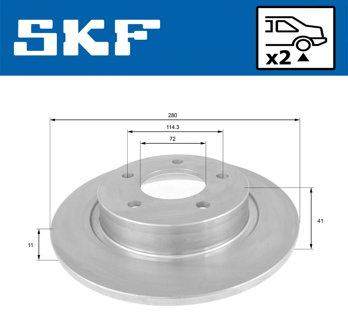 Brake Disc VKBD 90303 S2