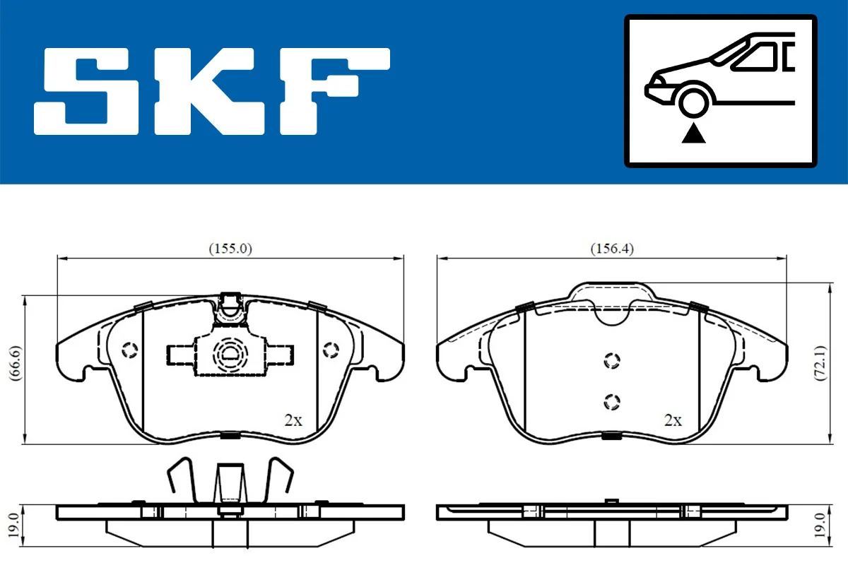 Brake Pad Set, disc brake VKBP 80503