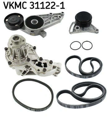 Water Pump + V-Ribbed Belt Kit VKMC 31122-1