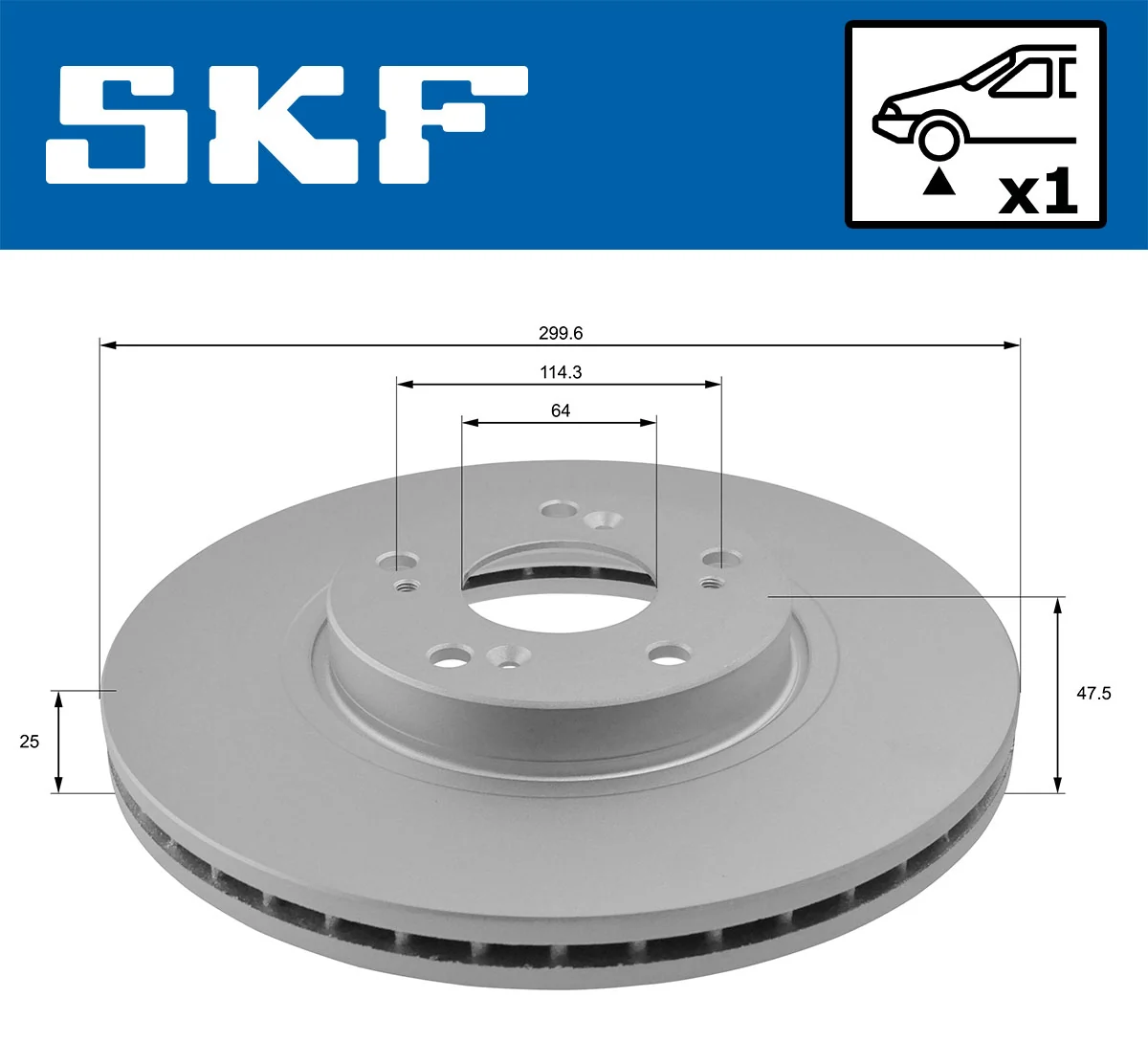 Brake Disc VKBD 80267 V1