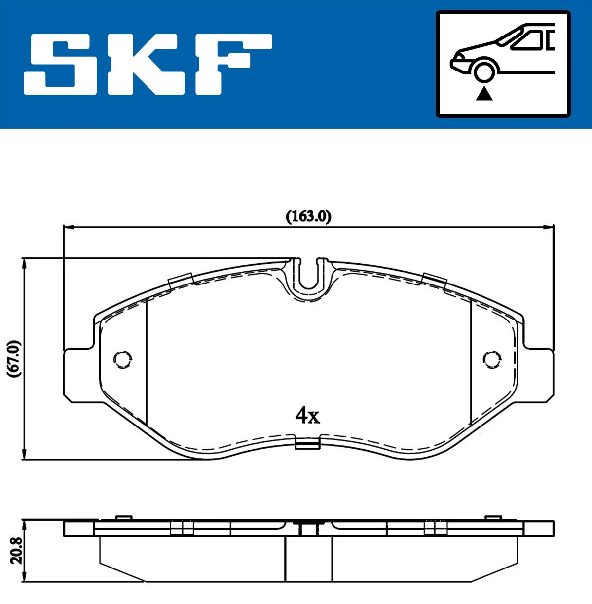 Brake Pad Set, disc brake VKBP 80089