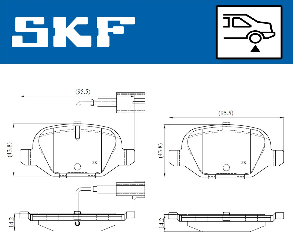Brake Pad Set, disc brake VKBP 90391 E