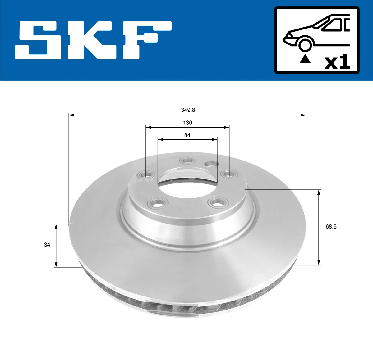 Brake Disc VKBD 80284 V1